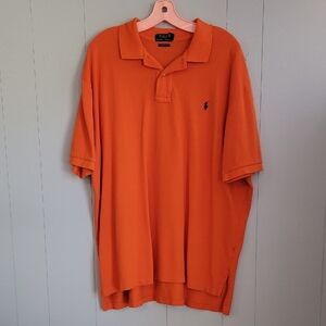 Polo Ralph Lauren Men's Shirt XXL Orange Short Sleeve Polo